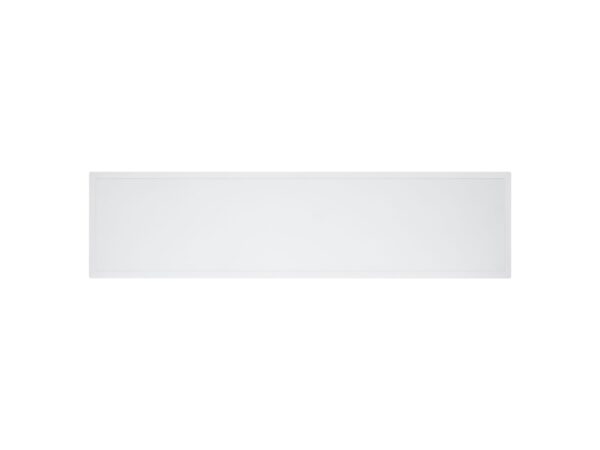 Biały prostokątny panel LED 40 W 120 × 30 cm – widok produktu na białym tle