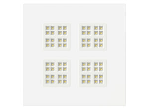 Miniaturka 8 - Panel LED wpuszczany Pavanno 62 × 62 cm – front białej oprawy