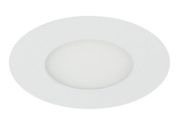 Biały okrągły panel sufitowy Liorama LED 3 W o średnicy 12 cm