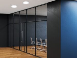 Miniaturka 1 - Biały okrągły panel LED Liorama w suficie podwieszanym