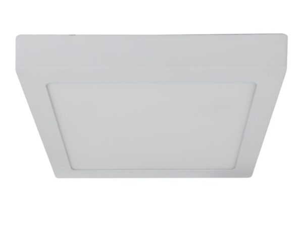 Biały kwadratowy panel LED natynkowy 6 W z mlecznym dyfuzorem