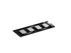 Miniaturka 7 - Panel LED Pavanno 120 × 30 cm czarny, detal konstrukcji