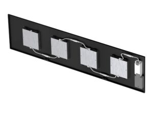 Miniaturka 5 - Panel LED Pavanno 120 × 30 cm czarny, ujęcie dodatkowe