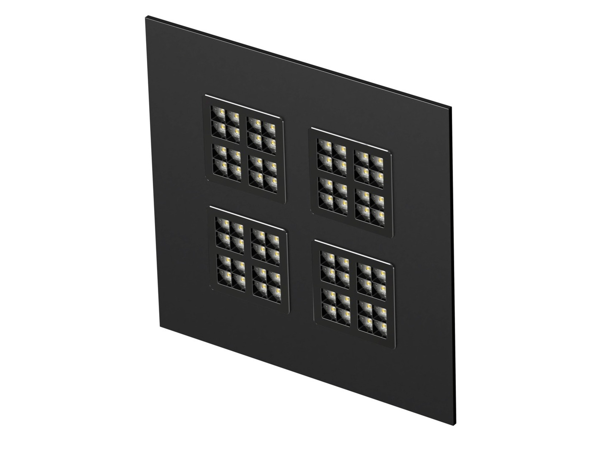 Panel LED Pavanno czarny, profil boczny