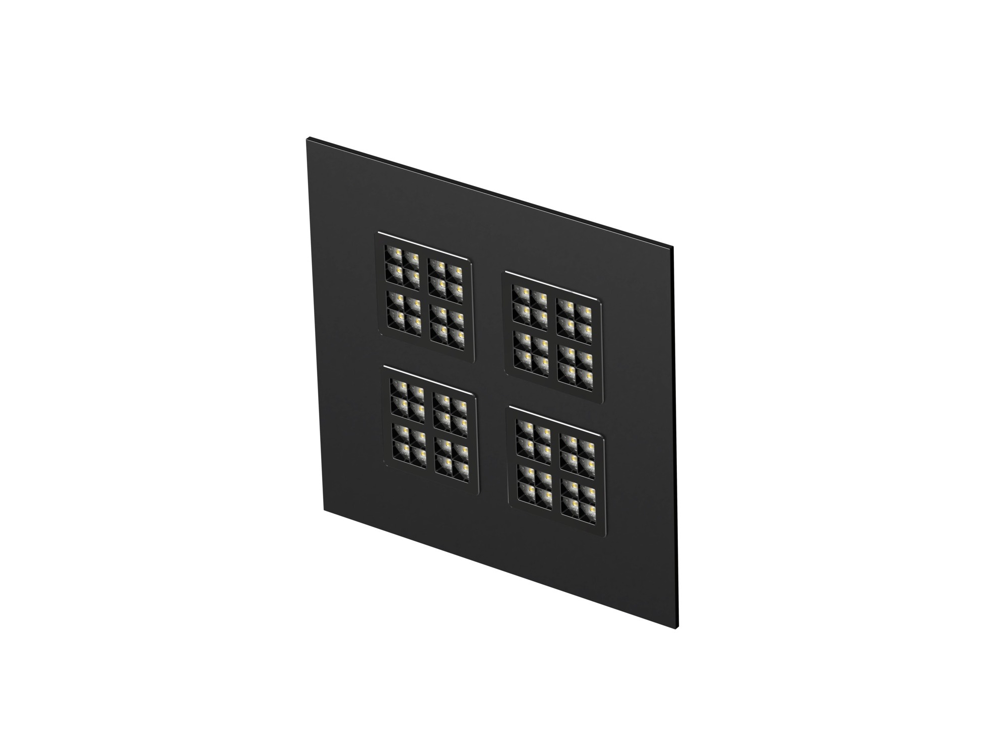 Panel LED Pavanno czarny, profil boczny