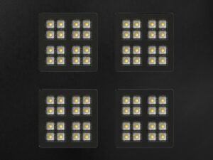 Miniaturka 1 - Panel LED Pavanno 62 × 62 cm czarny, widok główny