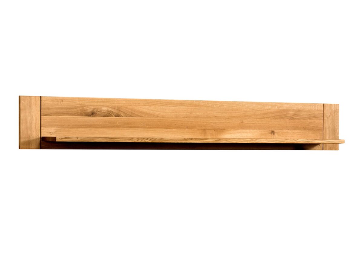 Panel ścienny dębowy z półką Akita 175 cm dąb naturalny