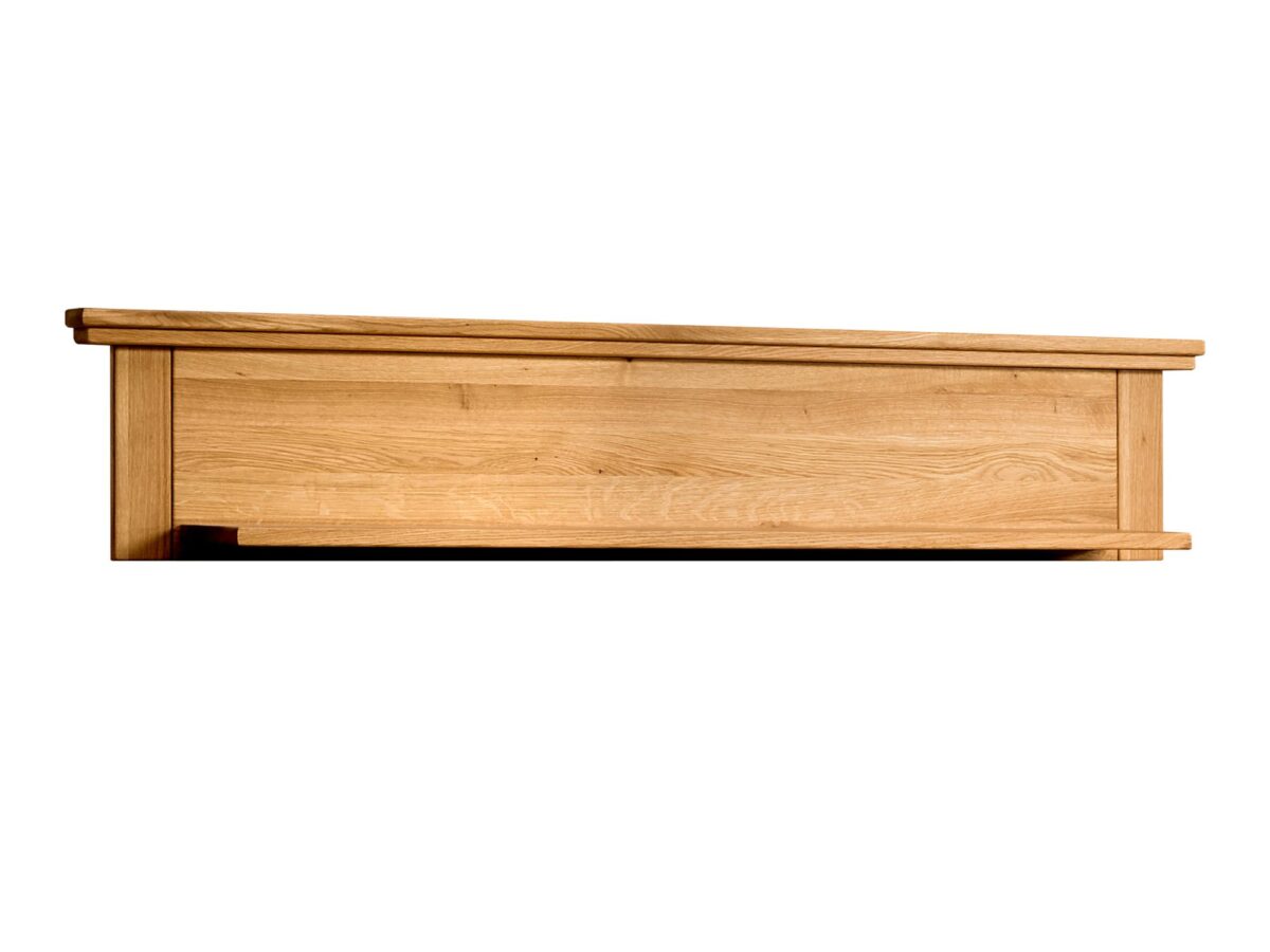 Panel ścienny dębowy z półką Isumi 142 cm dąb naturalny