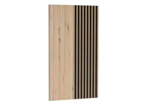 Miniaturka 4 - Panel ścienny Sorenta Dąb Artisan z pionowymi lamelami, packshot na białym tle