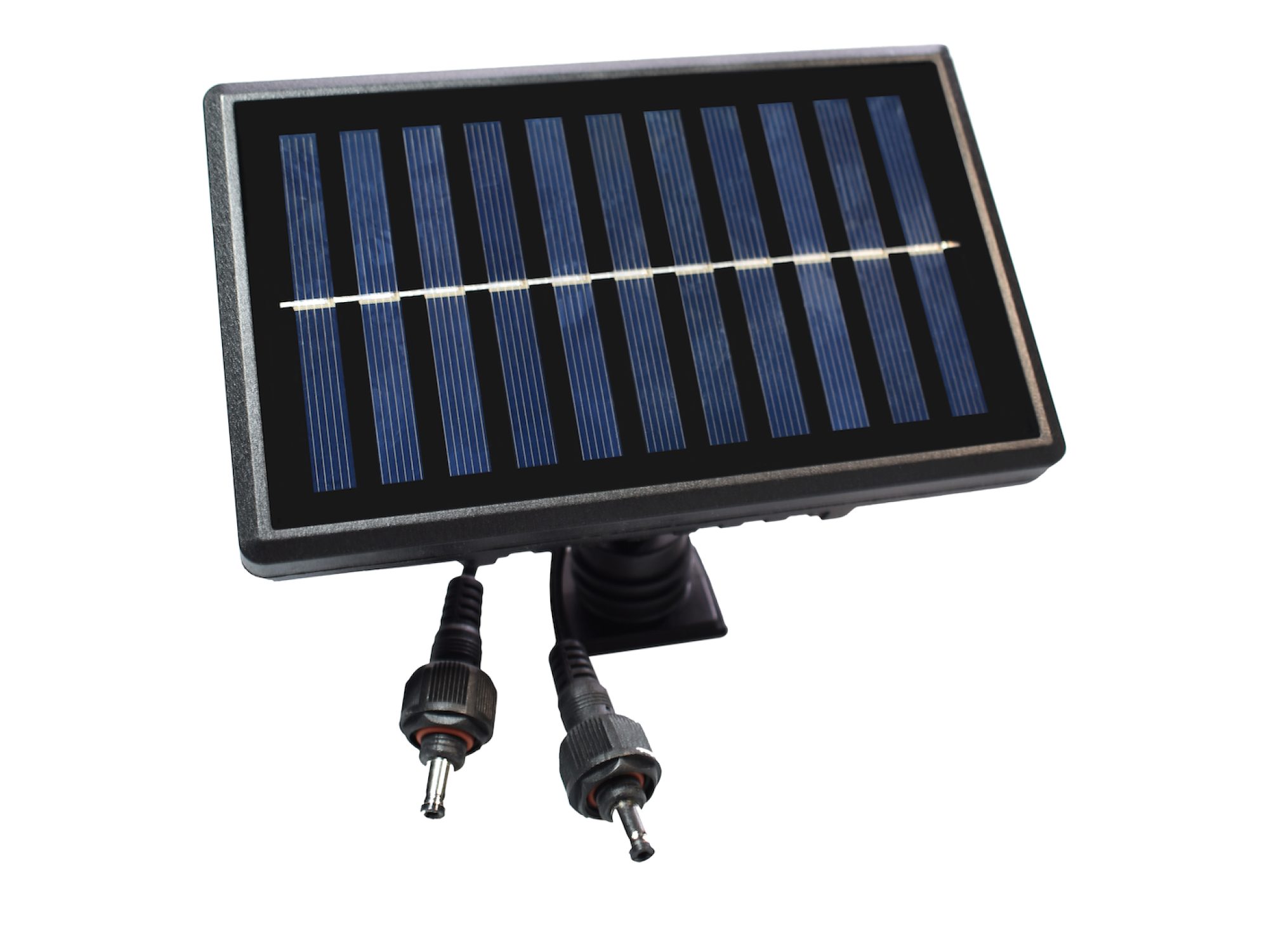 Panel słoneczny z dwoma złączami do lamp LED w zestawie solarnym