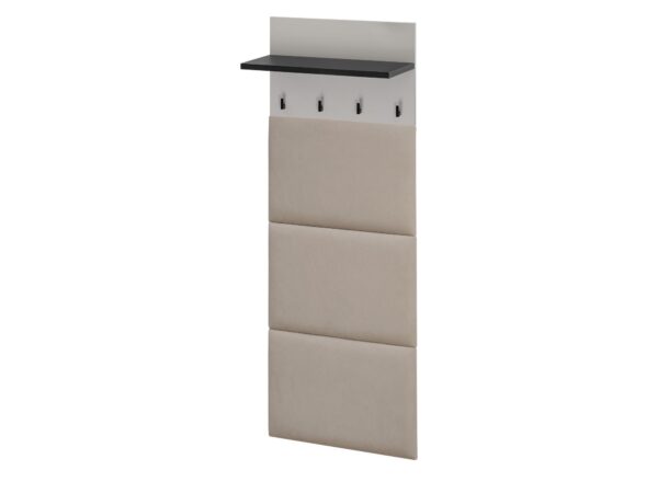 Panel tapicerowany z wieszakami Havoro 60 cm kaszmir czarny