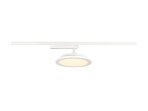 Miniaturka 1 - Biały panel LED Panel Track okrągły do szyny jednofazowej, packshot