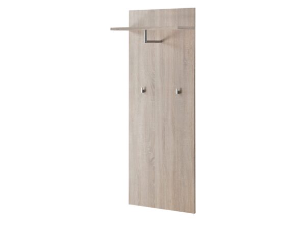 Panel wieszakowy Arvello 60 cm dąb Sonoma z półką i haczykami