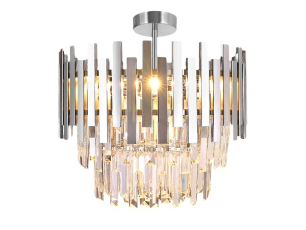 Lampa sufitowa Perasa kryształowa 6-punktowa E14 45 cm