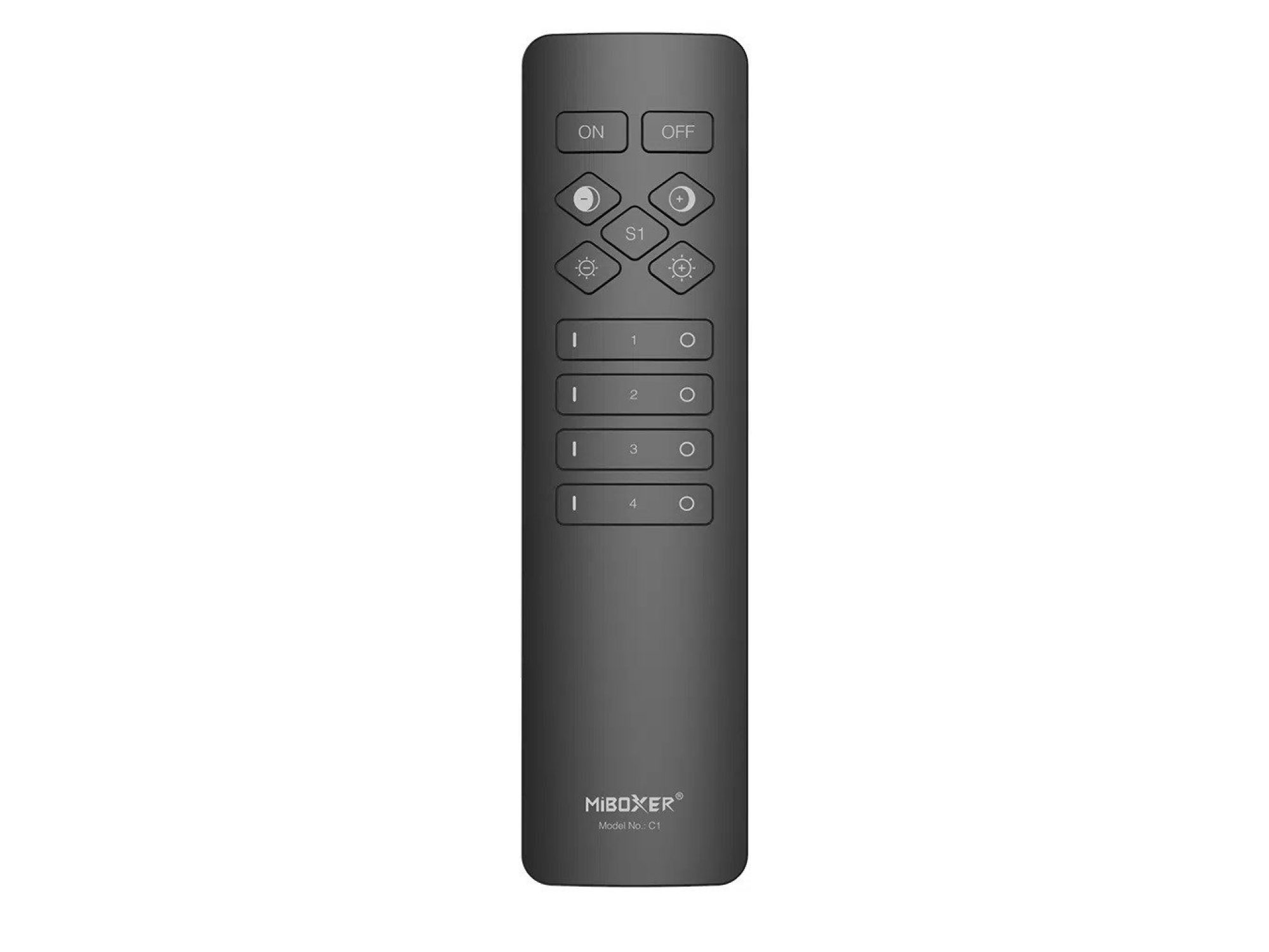 Pilot LED do sterowania czterema strefami MONO i CCT – widok urządzenia