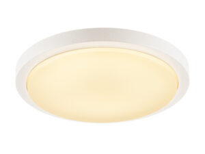Miniaturka 5 - Biały plafon Ainos LED, okrągła oprawa widziana od przodu