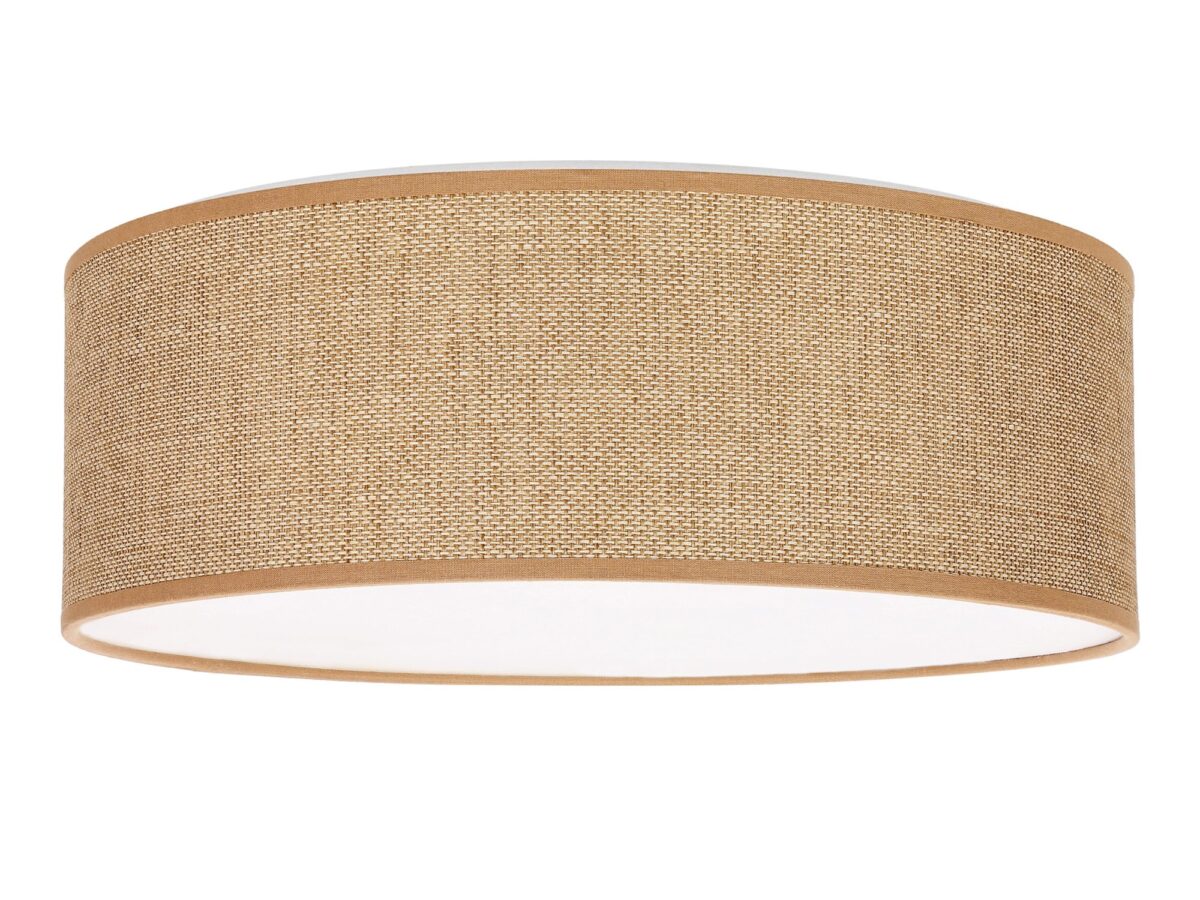Plafon okrągły Amisela 38 cm biały / brązowy