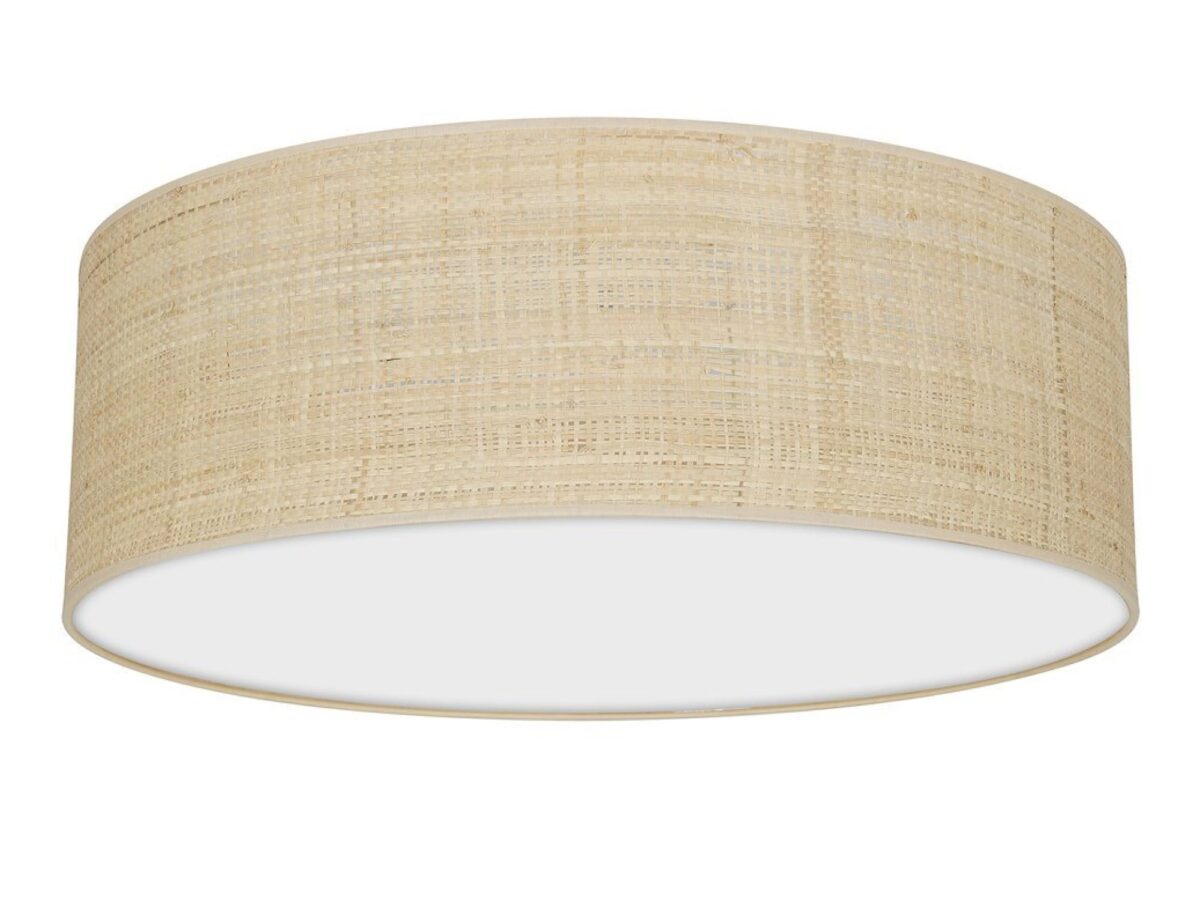 Plafon Amolia 50 cm 3 × E27 z rattanowym abażurem