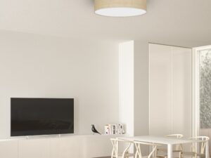 Miniaturka 4 - Aranżacja jasnego salonu z naturalnym plafonem sufitowym Amolia