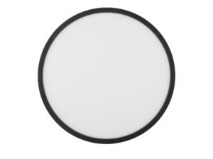 Miniaturka 4 - Czarny okrągły plafon Aqua LED 50 cm na białym tle