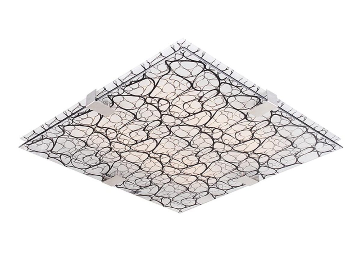 Plafon LED Astesia 40 cm 18 W ze szklanym kloszem