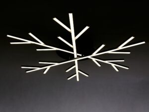 Miniaturka 2 - Plafon Avalino LED – zapalone liniowe ramiona na ciemnym tle