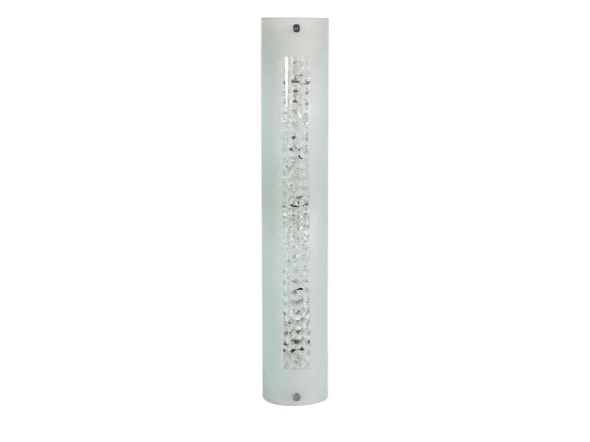 Plafon szklany Balomano 52 cm z kryształkami matowy