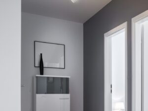 Miniaturka 1 - Plafon Camevora 3-punktowy E14 46 cm biały z chromem – zdjęcie 2