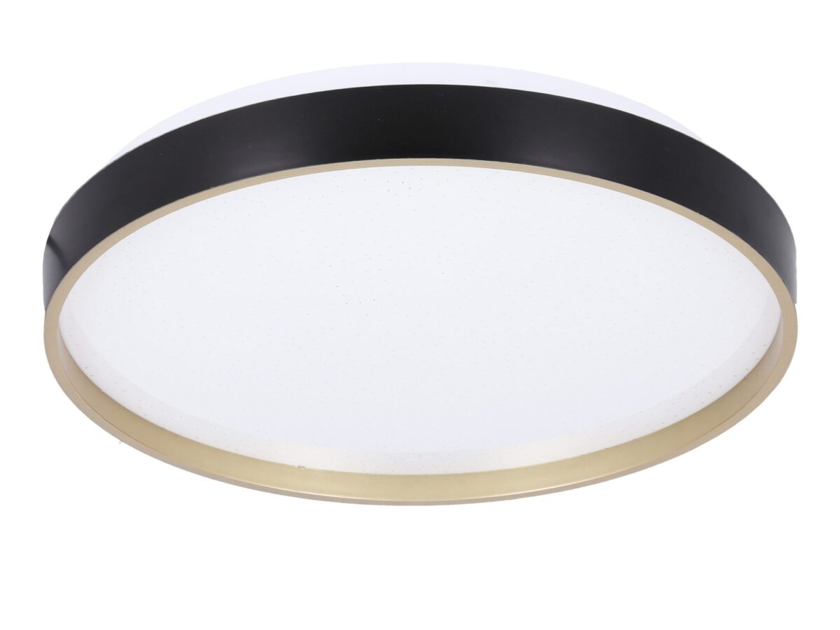 Plafon LED Camotora 18 W 33 cm czarno-złoty