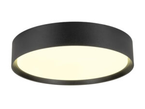 Miniaturka 7 - Czarny plafon Decona 30 LED Ø 30 cm na białym tle