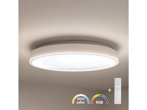 Miniaturka 1 - Plafon LED Delidia RGBW 39 cm 36 W z regulacją jasności – zdjęcie 2