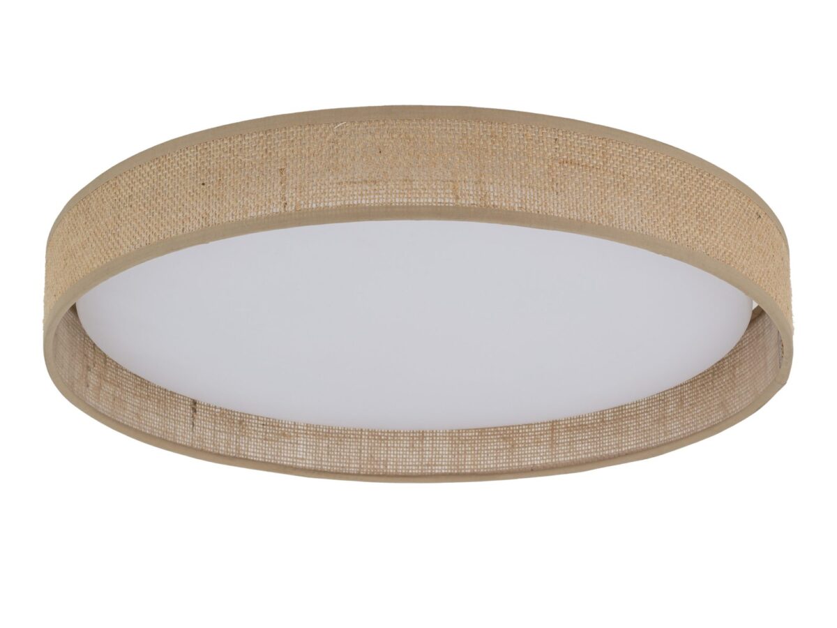 Plafon Demi LED 42,5 cm z naturalnym wykończeniem