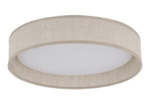 Miniaturka 2 - Plafon Demi LED CCT 30 cm z lnianym wykończeniem, zdjęcie produktowe