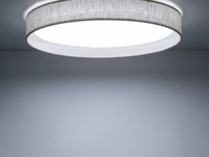 Miniaturka 4 - Lampa sufitowa Demi LED w wersji len w pokoju