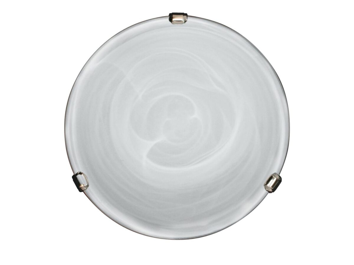Plafon Doravo okrągły 25 cm biały szklany E27