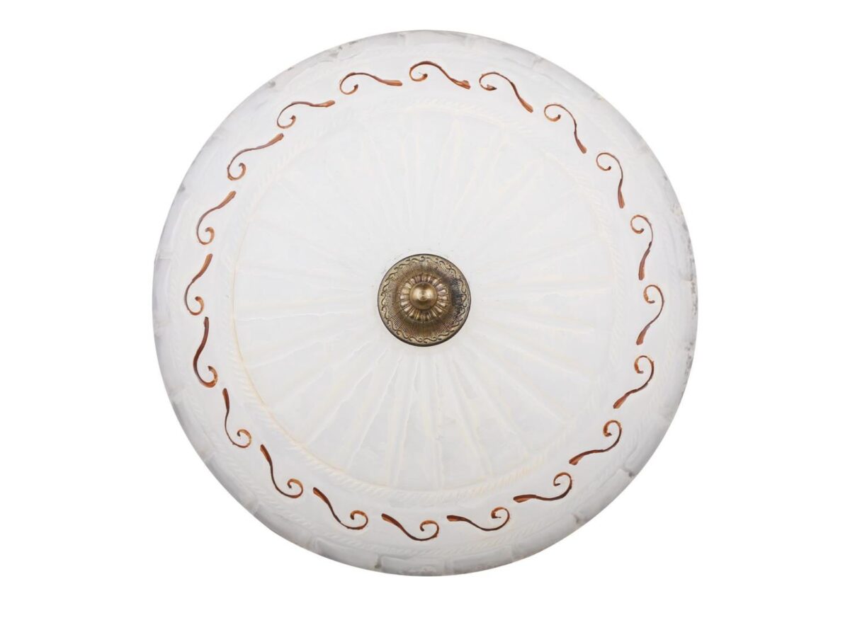 Plafon sufitowy Dorotio 30 cm E27 szklany zdobiony