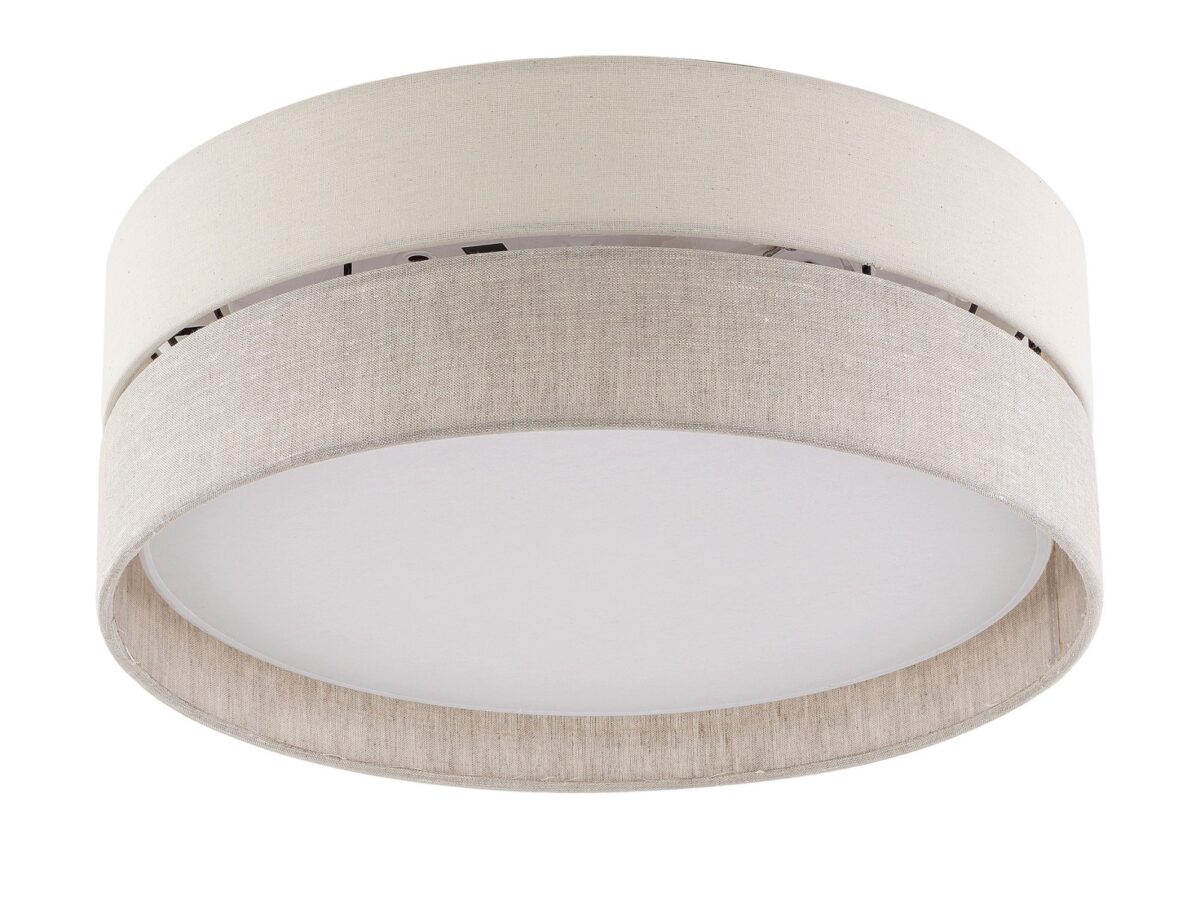Plafon Eco 45 cm 4-punktowy biały z abażurem