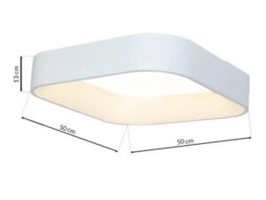 Miniaturka 2 - Plafon LED Elemina biały widok na białym tle