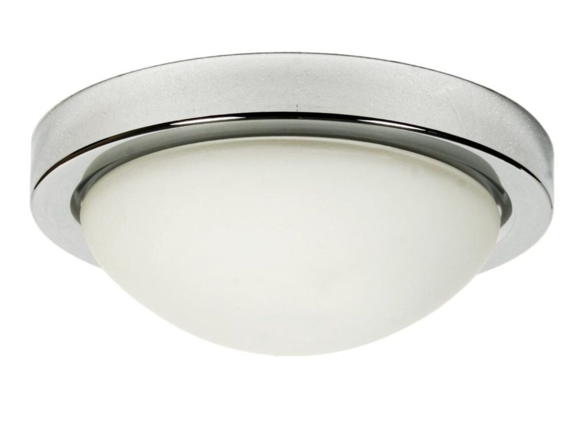 Plafon Elvetona 32 cm ze szklanym kloszem 2 × E27