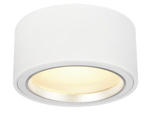 Miniaturka 1 - Biały plafon Fera 25 LED na jednolitym tle.