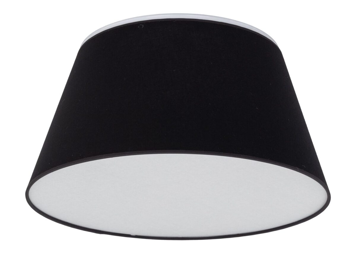 Plafon Formo czarny 4-punktowy z abażurem 50 cm