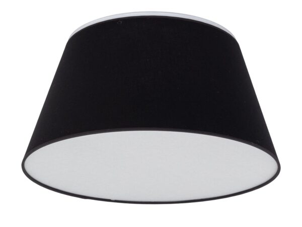 Plafon Formo czarny z białą blendą i czterema punktami światła, 50 cm
