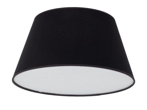 Plafon Formo czarny z białą blendą i dwoma punktami światła, 38 cm
