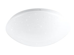 Miniaturka 2 - Biały plafon LED Galinia 38 cm z akrylową osłoną i dekoracyjnymi punktami