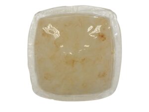 Miniaturka 2 - Plafon sufitowy Gilenia ze szklanym kloszem Marmo na białym tle