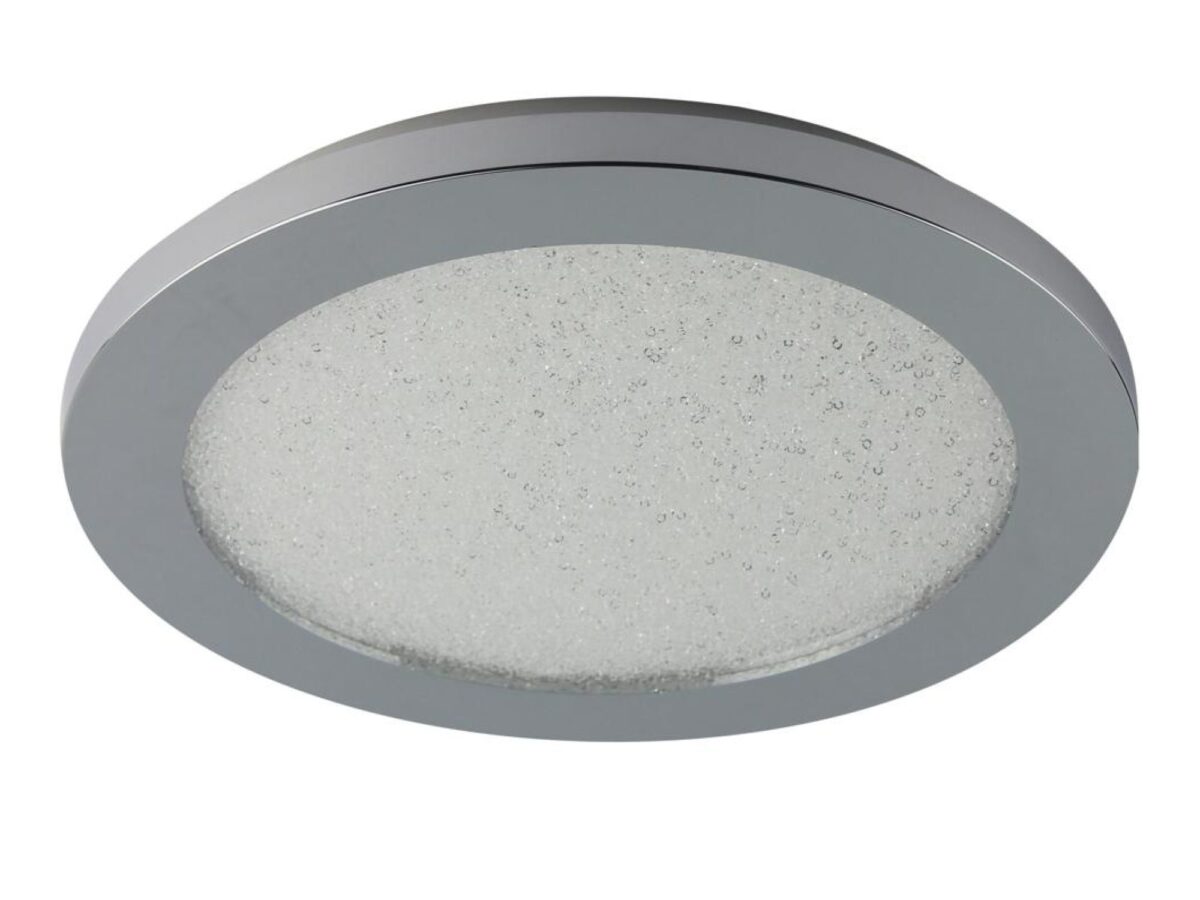 Plafon łazienkowy Gilitela srebrny 22,5 cm LED 12 W IP44