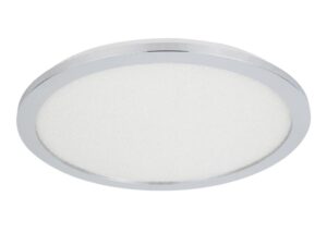 Miniaturka 2 - Plafon Gilitela srebrny o średnicy 40 cm z akrylowym kloszem i LED