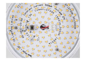 Miniaturka 5 - Moduł LED oprawy Grip Flat biało-czarnej, detal diod