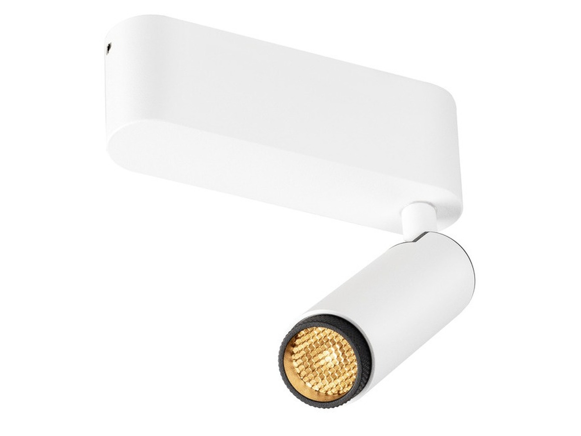 Biało-czarny plafon Grip! S LED, widok 2700 K