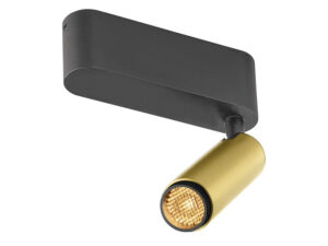 Miniaturka 3 - Złoto-czarny plafon Grip! S LED, widok 2700 K
